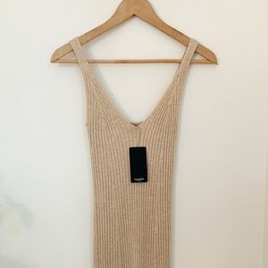 Mango | Ribbed Knit Maxi Dress | New with Tags
